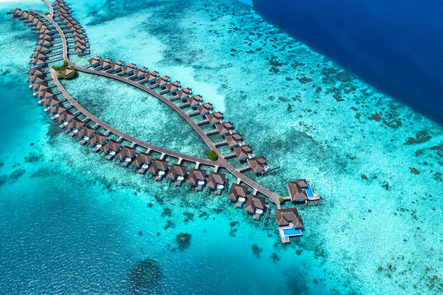 Kandima villas sobre el agua